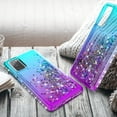 thumbnail image 5 of Bemz Liquid Quicksand Case for Samsung Galaxy S20 FE (with Touch Tool) - Mandala Floral (Teal/Purple), 5 of 6