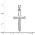 thumbnail image 2 of DewberryDiamonds 14k White Gold Crucifix Pendant (Weight : 0.98 gm, Length : 36 mm, Width : 17 mm), 2 of 5