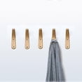 thumbnail image 5 of 4 ganchos de pared de madera para abrigos, perchero de pared de madera natural, perchero de pared sencillo y moderno en forma de V para almacenamiento de abrigos de 15,8*4*1,1 cm., 5 of 5