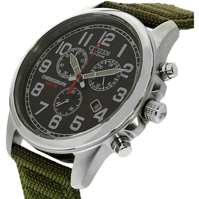 Citizen Eco-Drive Chronograph Black Dial Men's Watch AT0200-05E  0013205073922 - Watches, Eco-Drive - Jomashop