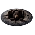 thumbnail image 1 of MKHSQHDG Today's Deals 3D Animal Round Rug Large Living Room Area Rug Stain Washable Soft Floor Mat for Sofa, 1 of 4