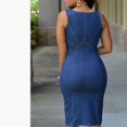 thumbnail image 1 of Vestido de mezclilla para mujer/M/ kaili Sencillez, 1 of 2