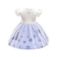 thumbnail image 2 of WIBACKER Toddler Birthday Princess Mermaid Dress Little Girls Cotton Christmas Party Dress Up Kids Tulle Dresses, 2 of 10