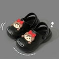 thumbnail image 2 of KKBOTIVE Toddler Girls Cute Graphic Sandals, Casual Lightweight Cozy Beach Clogs Summer Slippers for Kids Everyday Wear, Black Size: 5-6 Years, 2 of 3