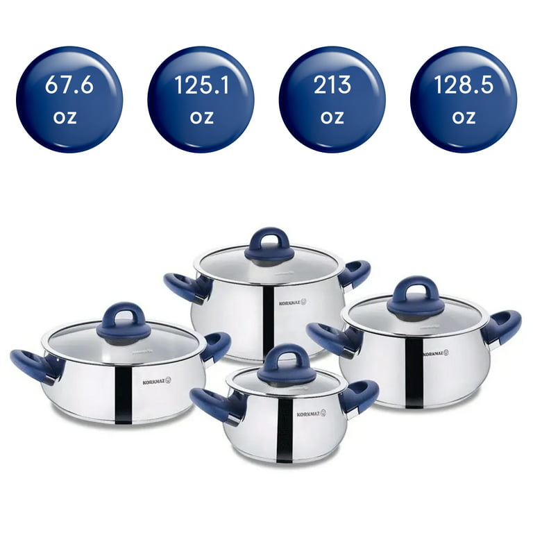  Korkmaz High-End Stainless Steel Induction-Ready