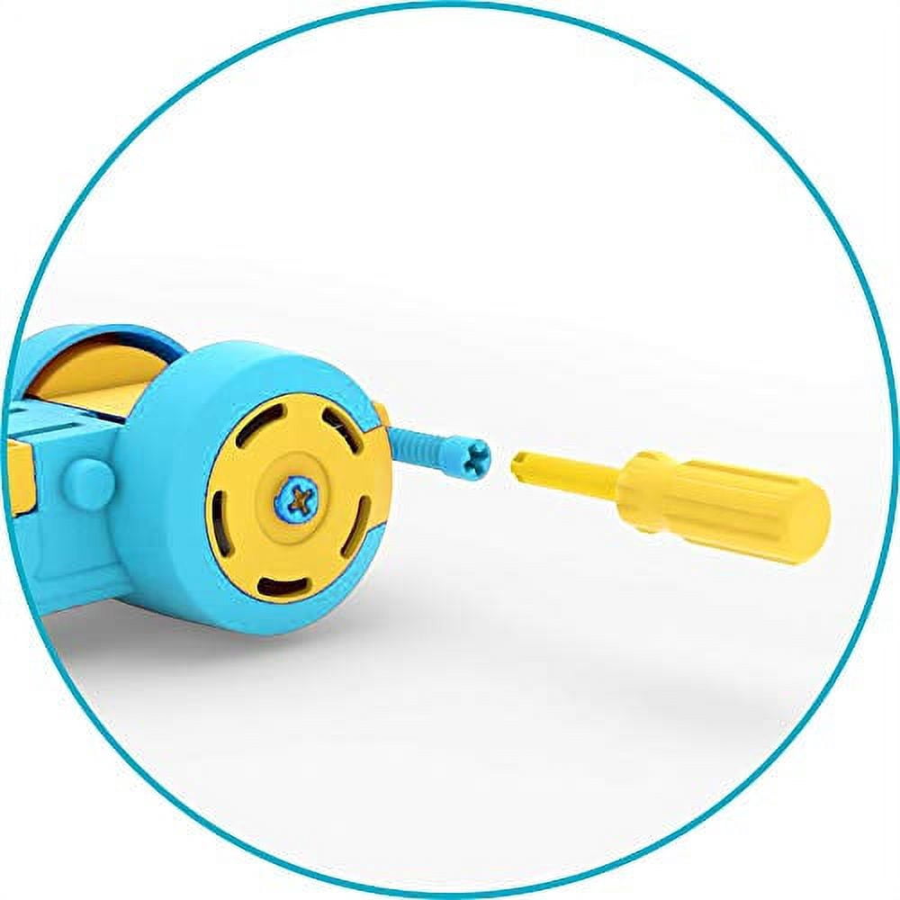 Chillafish BMXie MOTO multi-play balance trainer with real VROOM VROOM sounds and detachable play motor, included child-safe screwdriver and screws, adjustable seat, for age 2-5 years, Blue