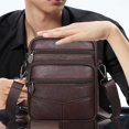 thumbnail image 1 of Bolsos Cruzados Bolso multifuncional para hombre con cinturón, bolso cruzado de piel de vaca para el trabajo (café) Sywqhk Para Estrenar, 1 of 8