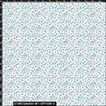 thumbnail image 2 of Stylish Fabric Ditsy Floral Pattern 100% Cotton Quilting Fabric for DIY Projects by 75 YARDS - (White, Blue, Aqua, Magenta and Pink) - PRINT FABRIC, 2 of 2