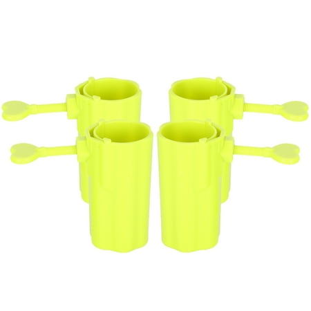 4Pcs Lovely Cat Anti?Scratch Boots Prevent Pet Scratch Adjustable Shoes ABS Resin GreenGreen Wuuuyi