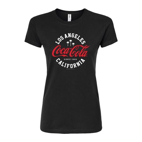 Coca-Cola - Since 1886 - Los Angeles California - Juniors Fitted Graphic T-Shirt