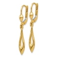 thumbnail image 2 of Primal Gold 14 Karat Yellow Gold Dangle Leverback Earrings, 2 of 4