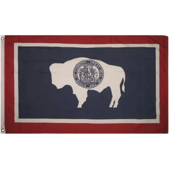 3X5 State Of Wyoming Flag 3'X5' House Banner Super Polyester Grommets Premium