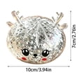thumbnail image 3 of Christmas Deer Light Up Dumpling Squishy Toy, Soft Slow Rising Squishy Toys, Glowing Sensory Stress Relief Fidget For Adults, 3 of 4