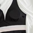 thumbnail image 6 of MSJUHEG Tie Side,Push Up Swimsuits for Women,Strapless Bathing Suits,Bathing Suit Monokini,Cross Back,Tummy Control Swimsuits for Women,Ribbed One Piece Swimsuits for Women Black L, 6 of 7