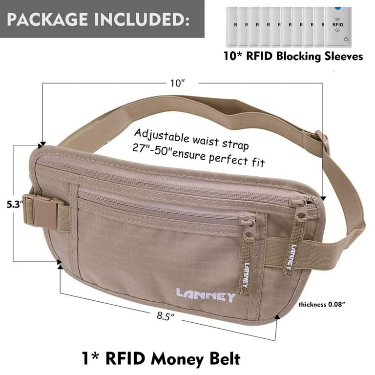 Lanney Money Belt, RFID Blocking Travel Wallet photo 5