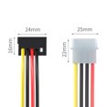 thumbnail image 2 of 1 divisor a 5 SATA Cable de alimentación Cable adaptador Disco duro Cable de alimentación, 2 of 6