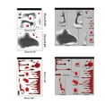 thumbnail image 3 of Hariumiu Decor Halloween Window Clings, Blood Handprint Scary Halloween Decoration Window Stickers Decals for Wall, Floor, Window, Bathroom, Zombie, 3 of 12
