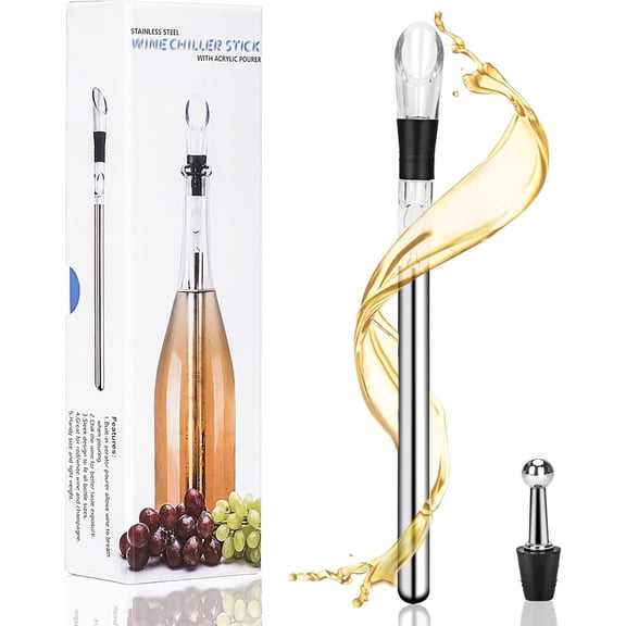 SONGAUN Wine Cooler Set, Stainless Steel Wine Cooler Cup Cooler Wine Cooler Wine Accessories White Red Wine Wine Wine Set Wine Lover Gift