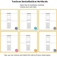 thumbnail image 5 of Closet System with Drawers, 5FT-8FT Custom Closet Organizer System 99" Walk in Wood Closet Storage System with 4 Expandable Hanging Rods Wall Mount White, 5 of 6