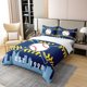 thumbnail image 3 of 100% Algodón Orgánico Funda Nórdica King para Hombres,Juego de Cama para Niños Béisbol, 3 of 7