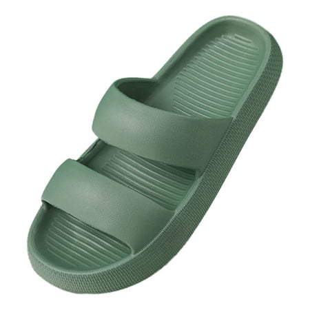 

Thick Bottom Summer Home Couple Sandals Quick Drying Flip Flops Female Bathroom Bathing Sandals Shower Slides