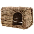 thumbnail image 2 of Nido de conejo, casa tejida de paja para conejos, cama tejida para conejos y hámsteres., 2 of 8