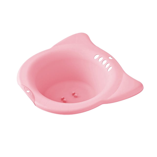 Asiento de inodoro de baño de asiento con enjuague para pacientes de baño de asiento de l rosa1 Yuyangstore Bañera de asiento para inodoro