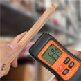 thumbnail image 2 of Two Pins Wood Moisture Meter Backlit Digital Paper Humidity Tester with Temperature Display, 2 of 6