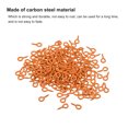 thumbnail image 4 of 500 Pack Small Screw Eye Hooks Mini Eyelets Screws, 5x10x1.2mm, Orange Red, 4 of 5