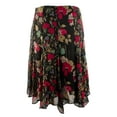 thumbnail image 2 of Lauren Ralph Lauren Womens Georgette Floral Print A-Line Skirt, 2 of 5