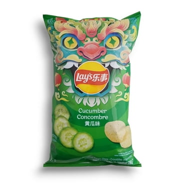 Lay's Cucumber Potato Chips 165g/6 oz. Bag