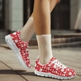 thumbnail image 3 of COEQINE Tennis Shoes for Women Girls Santa Claus Ho Ho Ho Red Christmas Sneakers Lightweight Athletic Work Shoes Xmas Footwear for Jogging Training Climbing Hiking, 3 of 7