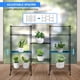 thumbnail image 3 of Estantería HealSmart HealSmart, resistente, 5 niveles, 54 cm de alto, cromada, 3 of 6
