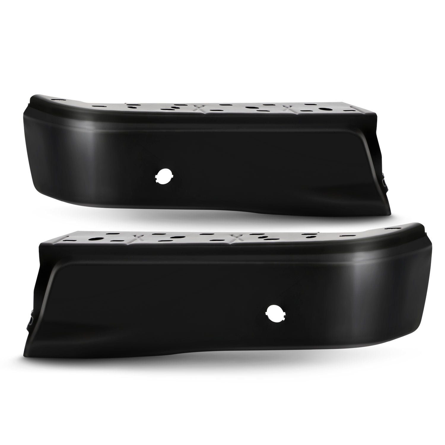 Primered Steel Pair of Left & Right Rear Bumper End Caps for 2009-2014 Ford F-150 w/Park Assist 09-14 FO1102373 BUMPERS THAT DELIVER 