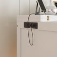 thumbnail image 6 of Queen Murphy Bed with Storage Drawer and Charging Station, USB Port, Solid Pine Cabinet Bedframe with Removable Nightstand Shelves, Chest Bed for Guest Room, White, 6 of 10