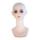 thumbnail image 3 of Cabeza de maniquí femenino estable con hombros, elegante modelo de exhibición de peluca con maquillaje para gorra, cadena colgante de joyería, 3 of 8