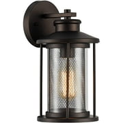 RADIANCE Goods Transitional 1 Light Rubbed Bronze Outdoor Wall Sconce 11" Tall