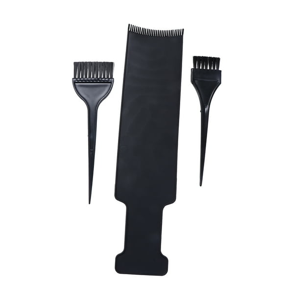 EeaseMX 3 peines largos para teñir el cabello, con cepillos para teñir el cabello, herramienta de peluquería DIY (negro)