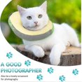 thumbnail image 3 of Collar de recuperación para gatos, collar de recuperación para gatos, collar protector, ajustable, cómodo, cono de curación de borde suave, diseñado para gatos, tamaño, 3 of 4