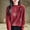 Red, variant on FDGIU ‌Women's Round Neck Sweater Solid Color - Base Wool Blend Long Sleeve Knitted Pullover Tops