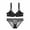 Black, variant on Women Lace Lingerie Bra and Panty Set Two Piece Underwire Push Up Bra and Panty Sets