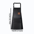 thumbnail image 2 of Faux Leather Apron with Pockets, Water Resistant Adjustable Cooking Apron for Kitchen, Grilling, and Chef Tasks, 2 of 7