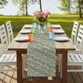 thumbnail image 4 of Table Runners 72 Inches Long Dress Scarves, Green Floral Farmhouse Kitchen/Dining Table Runner, Coffee Tablerunners, Spring Flowers Pattern Botanical Vintage 13x72 Inch, 4 of 9