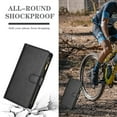 thumbnail image 5 of Leather Wallet Case with Zipper Pocket for iPhone 16e - Black, 5 of 5