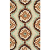 SAFAVIEH Four Seasons Brittania Floral Area Rug, Beige/Green, 2'6" x 4'