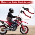 thumbnail image 2 of Unique Bargains Motorcycle Short Brake Clutch Levers for Honda CRF250L Rally Motorbike Handlebar Brake Lever for Honda CRF300L Rally Aluminum Alloy Red 1Pair, 2 of 7