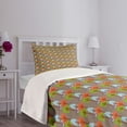 thumbnail image 5 of Ambesonne Mid Century Quilted Bedspread Set 2 Pcs, Modern Nature Art, Twin Size, Multicolor, 5 of 6