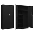 thumbnail image 1 of vidaXL Locker Cabinet Black 90x40x180 cm Steel, 1 of 5
