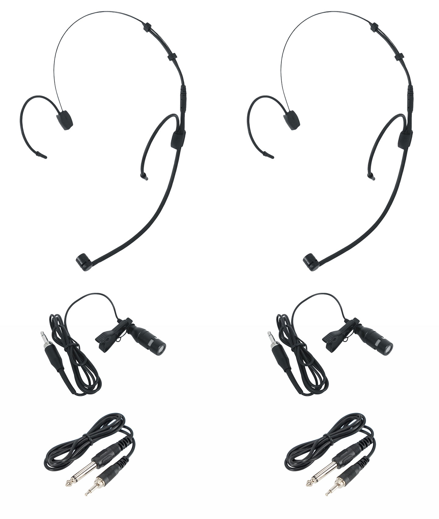 Rockville RWM-DSP-L2 Dual Lapel+Headset UHF 200Ch Microphone System DSP Control