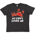 thumbnail image 3 of Inktastic My Pappy Loves Me Grandchild Beach Crab Youth T-Shirt, 3 of 5